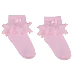 NEXT2SKIN Frill Socks - Pink-picture-11