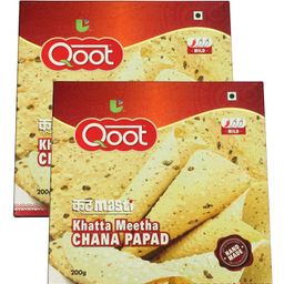 Qoot Khatta Meetha Chana Papad Pack of 2 - 200 gm Each-picture-10