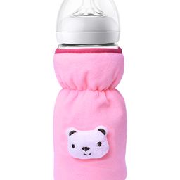 The Little Looker Plush Cotton Bottle Cover Pink - Fits 330 ml Bottle-27