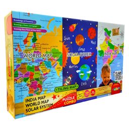 Muren 3 in 1 Combo Play & Learn Jigsaw Puzzle Multicolor - 108 Pieces-2