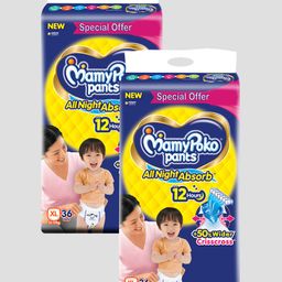 MamyPoko Standard Pants All Night Absorb Extra Large - 36 pieces - (Pack of 2)-12