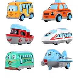 ADKD Set Of 6 Die Cast Pull Back Action Toy Vehicles-20
