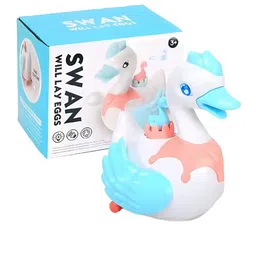 YK X Kids Mandi Kids Light Effects & Egg Laying Feature Musical Swan Toy-image-69