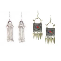ZURIKRISHA Silver Alloy Earrings-image-43