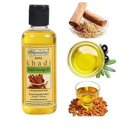 Khadi Rishikesh Herbal Sandal Massage Oil For Relaxing Mind & Body - 210 ml-25