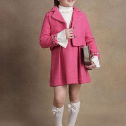 One Friday Girls Open Front Jacket-image-78