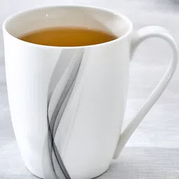 Home Centre Lucas Helix White & Grey Printed Matte Porcelain Coffee Mug 340ml-41