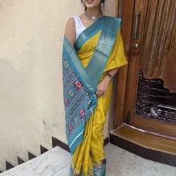 Rangtulika Ethnics Kalamkari Zari Saree-image-11