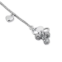 Raajraani Rhodium-Plated Anklet image 4