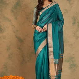 SYS Brand - Shop Your Style Woven Design Zari Pure Silk Saree-image-69