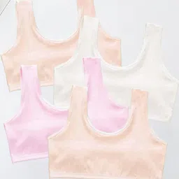 BRAAFEE Girls Pack Of 4 All Day Comfort Non Padded Beginners Bra-image-92