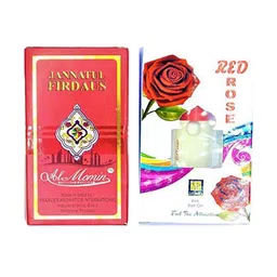 RAVIOUR LIFESTYLE Set Of 2 Jannatul Firdaus & Red Rose Non-Alcoholic Attar - 8 ml Each-39