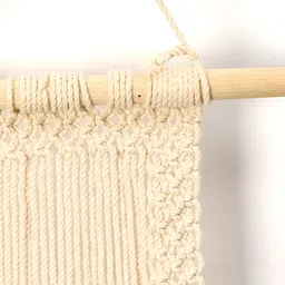 DULI Cream Handmade Macrame Boho Wall Hanging image 2