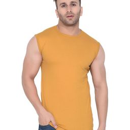 Blisstone Men Solid Slim Cotton Fit T-shirt-picture-6