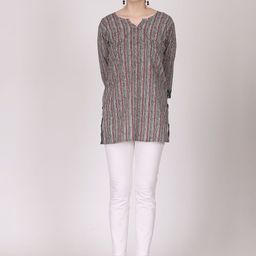 Jivitha Women Printed Cotton Longline Top-image-39