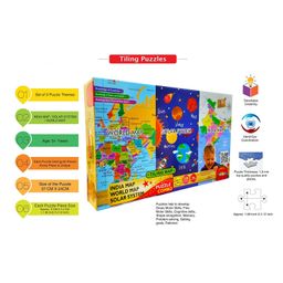Muren 3 in 1 Combo Play & Learn Jigsaw Puzzle Multicolor - 108 Pieces image 2