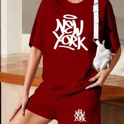 My Swag Typography Printed Pure Cotton Round Neck T-Shirt With Shorts-image-93