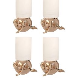Somil Premium Designer Glass Wall / Night Lamp Elegant & Stylish Dcor Accent for Modern Interiors, color- White, Size:- 19 X 17 X 29 CM-image-89