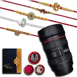 DeoDap Rakhi, Roli Chawal, Coin & Greeting Card Rakhi Gift Set-picture-51