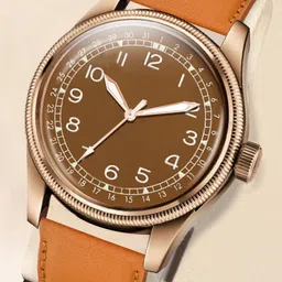 DOUBLERUN Men Dial & Leather Leather Straps Analogue Multi Function Watch H05N1608-21