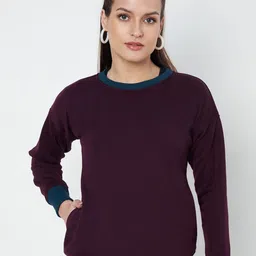 BRINNS Women Colourblocked Sweatshirt-image-8