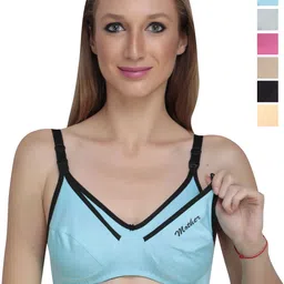 Liigne Women Solid Full Coverage Bra Pack Of 6-picture-12