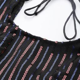 FABPIXEL Embroidered Sequinned Semi-Stitched Lehenga & Unstitched Blouse With Dupatta image 2
