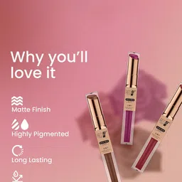 RED 4 Double Matt 2 In 1 Liquid Lipcream - 8 g - 123 image 4