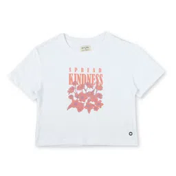Gini and Jony Girls Graphic Printed Round Neck Cotton Top-image-91