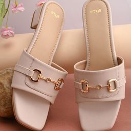 Styli Women Embellished Open Toe Heels-23