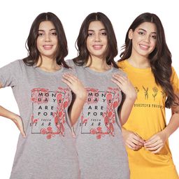 TRENDY WORLD Women Cotton Tshirts-image-98