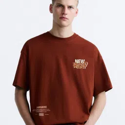 MISCHIEF MONKEY Men Typography Printed Applique T-shirt-image-77