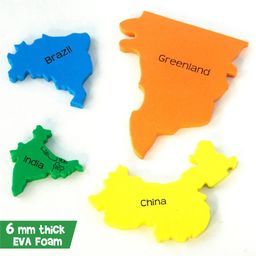 imagimake Imagi Make World's Largest Countries Jigsaw Puzzle Multi Color - 68 pieces (Color May Vary) image 3
