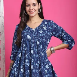 Roly Poly Women Pure Cotton Floral Printed Empire Top-picture-10
