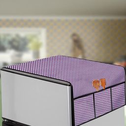 The Furnishing Tree Violet Plastic Refrigerator Cover-image-6