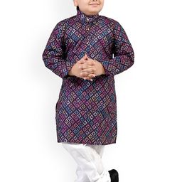 Arshia Fashions Boys Printed Regular Kurta with Pyjamas-picture-40