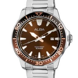 ALBA Hickory Brown Dial Quartz Watch AS9T91X1-38