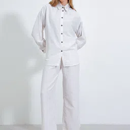 BIGDART Shirt Neck Three Quarter Sleeve Shirt With Trouser Co-Ords-picture-31