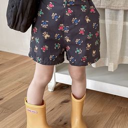 LULU & SKY Girls Floral Printed High-Rise Shorts-image-89