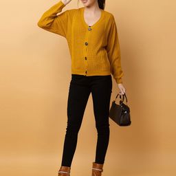 CLAPTON Women Cable Knit Woollen Cardigan-image-76