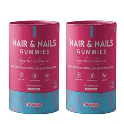 Nirvasa Set Of 2 Hair & Nails -60 Gummies Each-picture-8