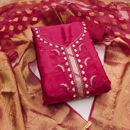 MANVAA Embellished Unstitched Dress Material-image-70