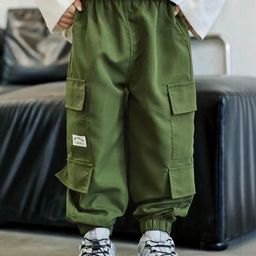 TIOR Boys Relaxed Easy Wash Cargos Trousers-image-17