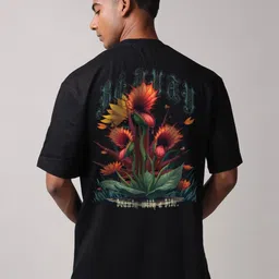 Mad Over Print Men Cotton Printed Drop-Shoulder Sleeves T-shirt-image-49