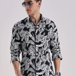 BS BLUE SQUAD Men Slim Fit Opaque Printed Casual Shirt-image-48