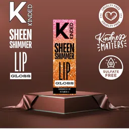 KINDED Sheen Shimmer Lip Gloss With Vitamin E - 5 ml- Lotus Pink 01 image 5