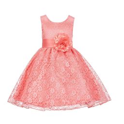 Wow Princess Lace A-Line Round neck Dress-image-54