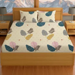 IVAZA Cream Queen Bedsheets-image-5