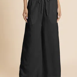 Moomaya Women Loose Fit High-Rise Trousers-picture-18
