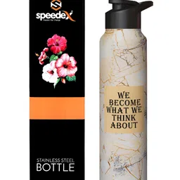 Speedex Brown & Black Abstract Printed Stainless Steel Single Wall Vacuum Water Bottle 1L-image-5